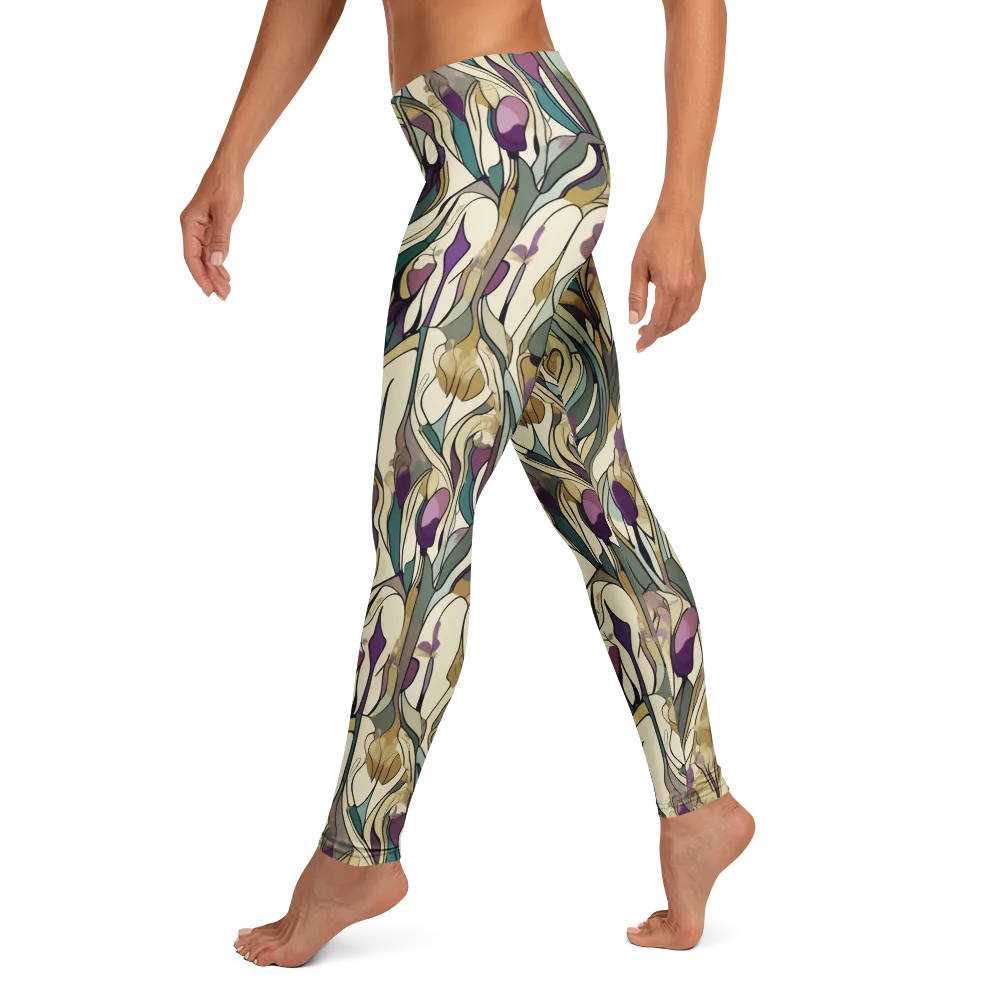Iris Nocturne on Leggings — Left