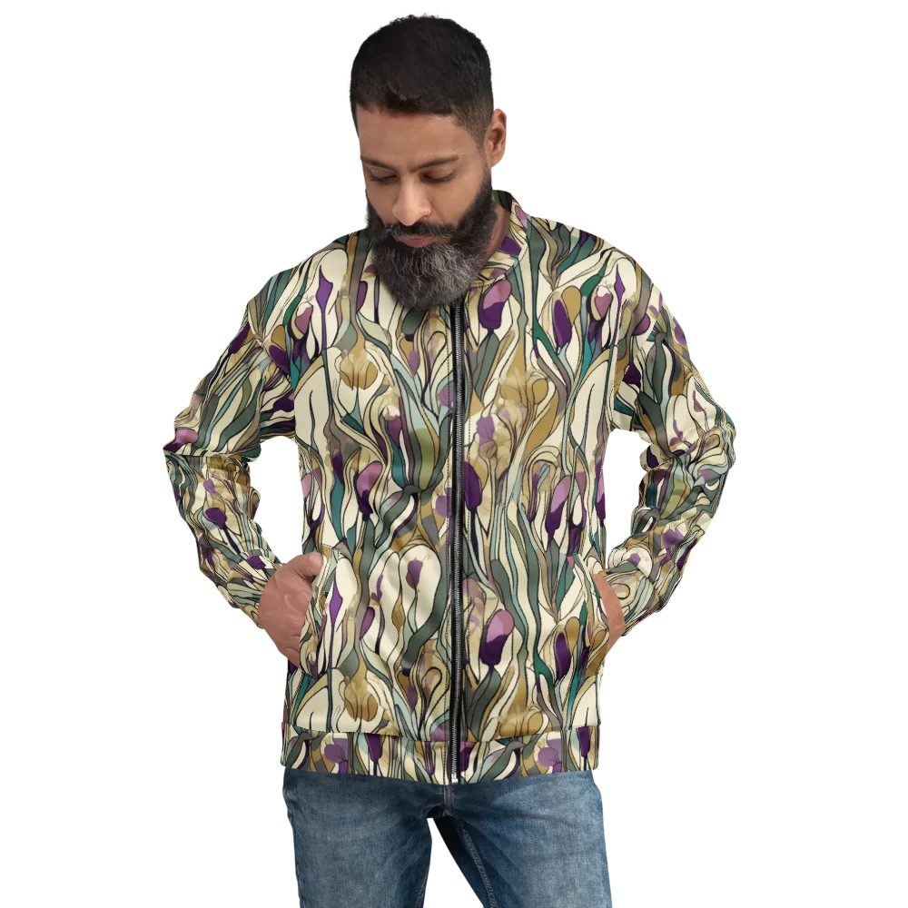 Iris Nocturne on Bomber Jacket — Front