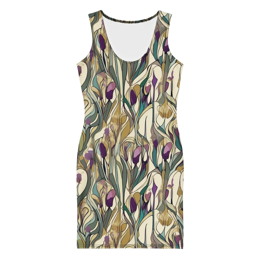 Iris Nocturne on Bodycon Dress — Front