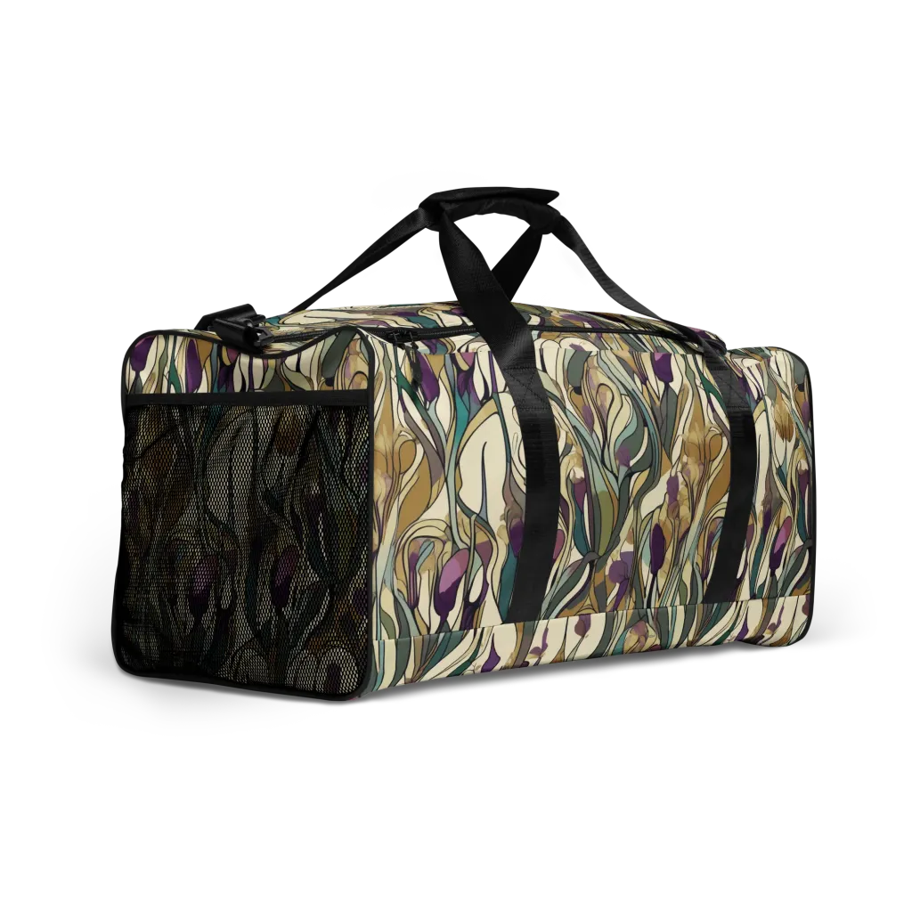 Iris Nocturne on Duffle Bag — Right Front