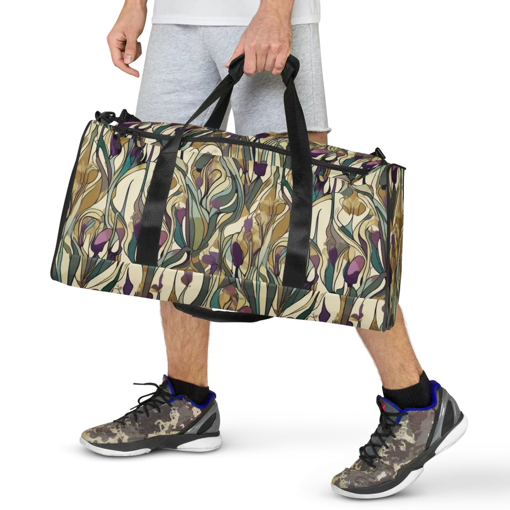 Iris Nocturne on Duffle Bag — Front