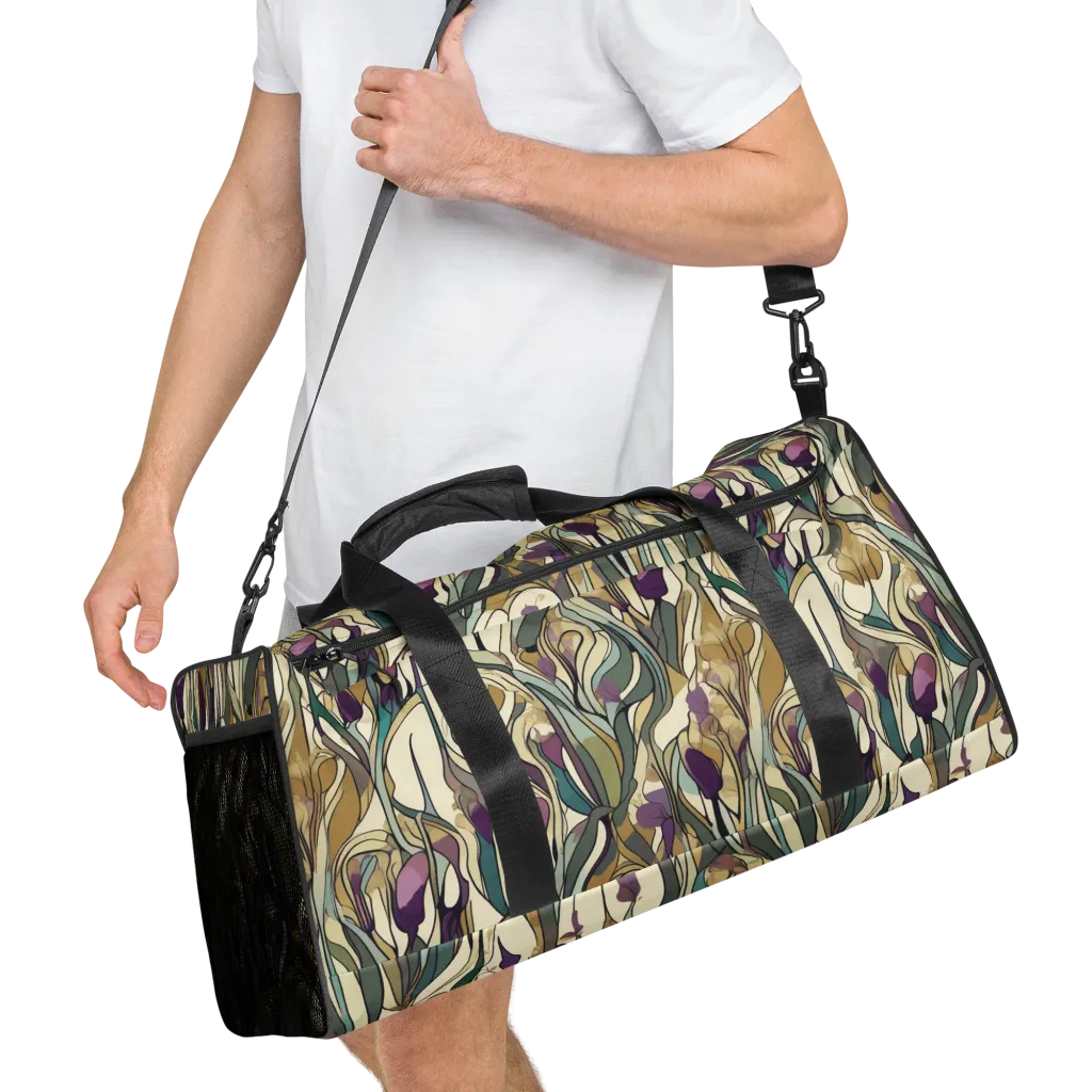 Iris Nocturne on Duffle Bag — Right Front