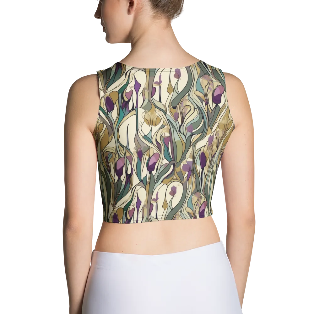 Iris Nocturne on Crop Top — Back