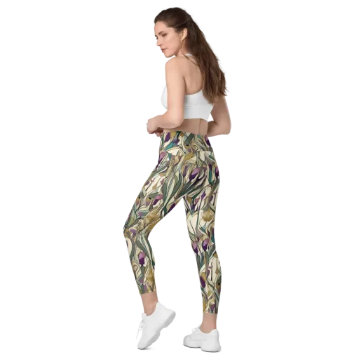 Iris Nocturne on a Leggings with Pockets