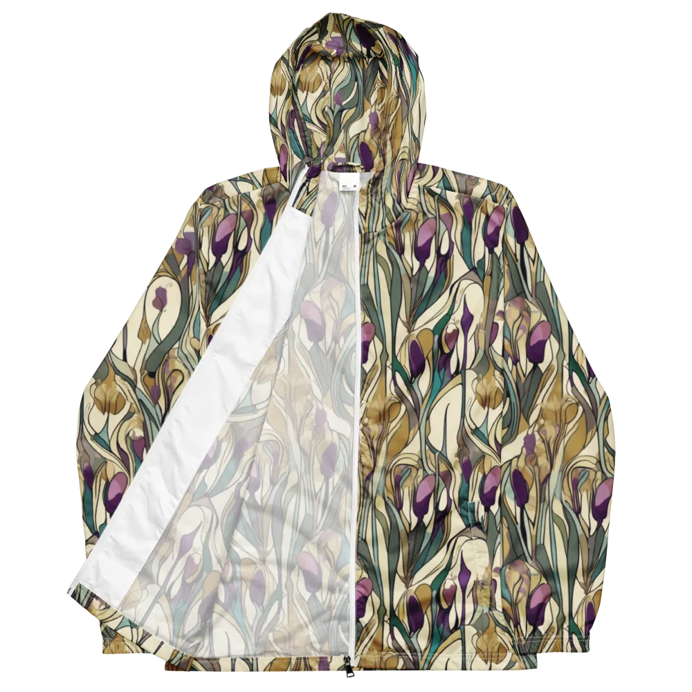 Iris Nocturne on Men's Windbreaker — Front