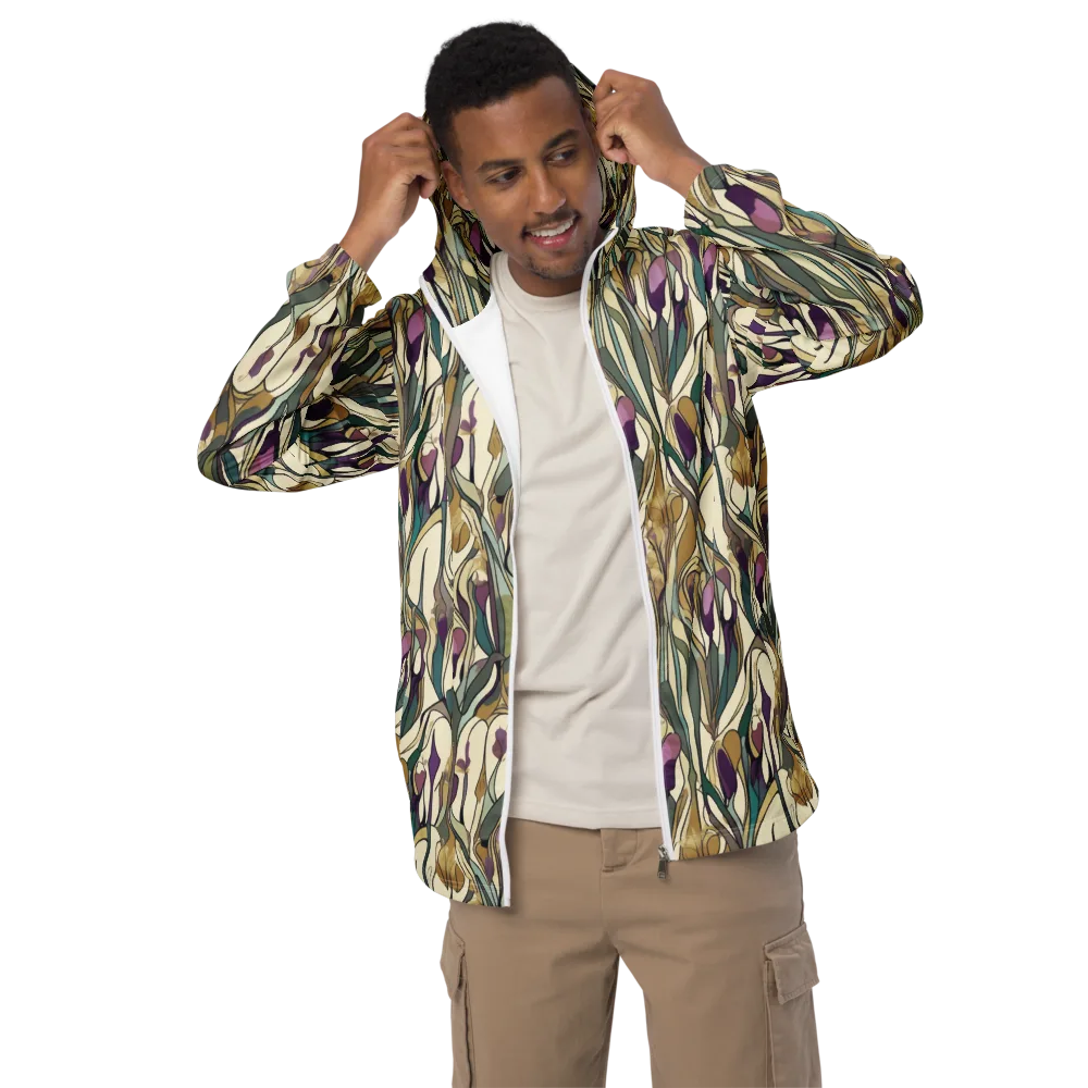 Iris Nocturne on Men's Windbreaker — Front