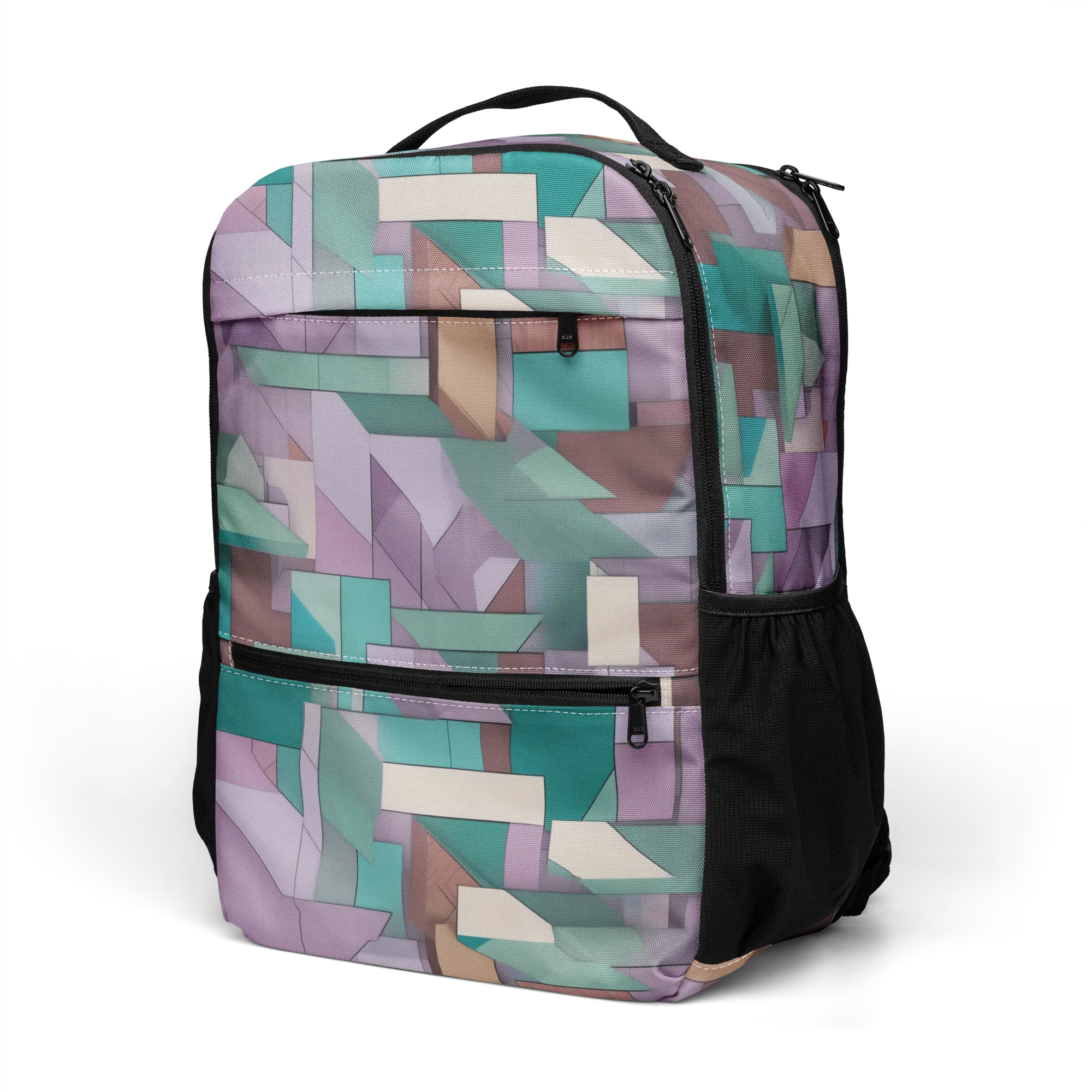 Pastel Circuit on Utility Backpack — Left Front