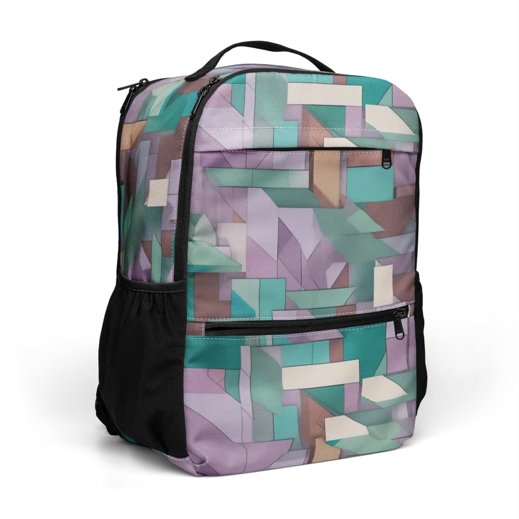 Pastel Circuit on Utility Backpack — Right Front