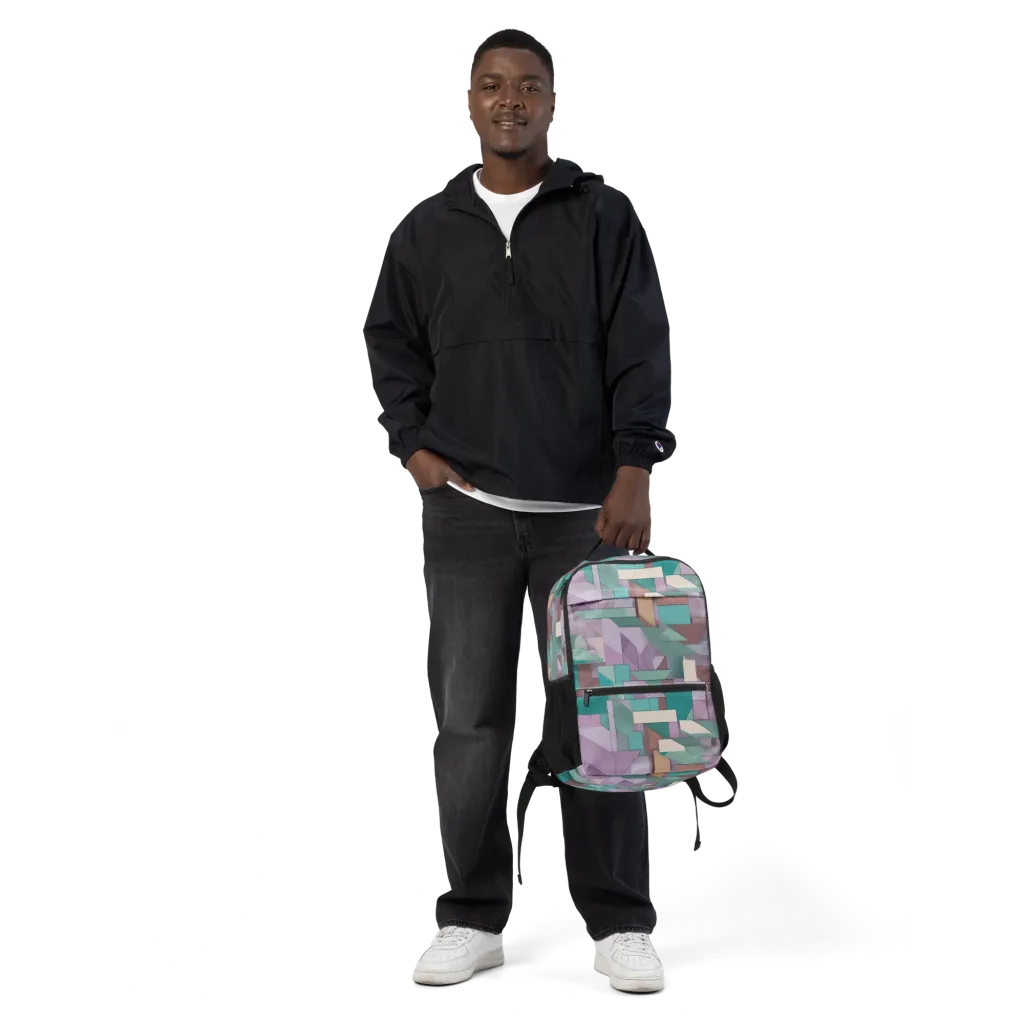 Pastel Circuit on Utility Backpack — Front