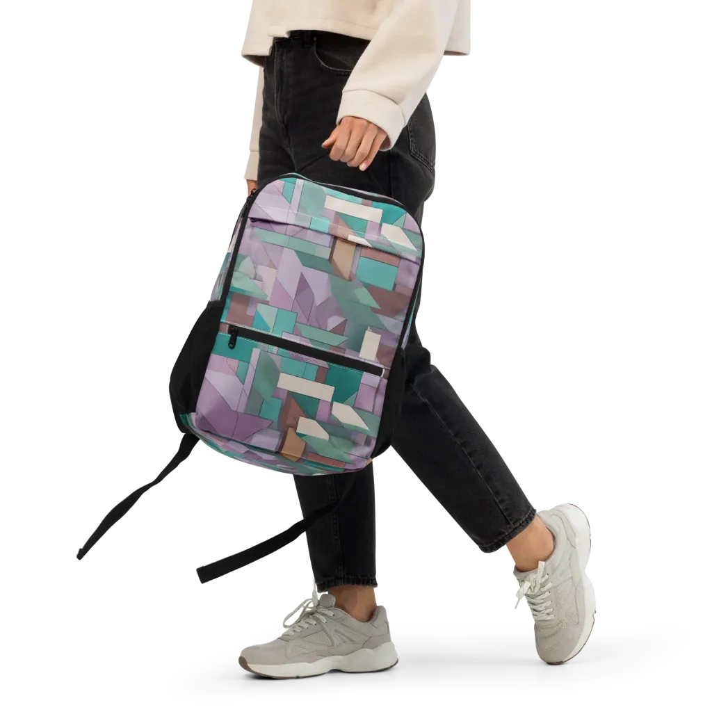 Pastel Circuit on Utility Backpack — Front