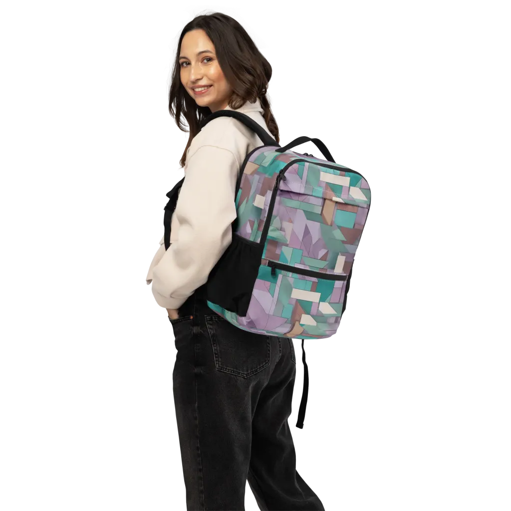 Pastel Circuit on Utility Backpack — Back