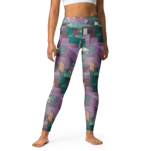 Pastel Circuit on a Yoga Leggings