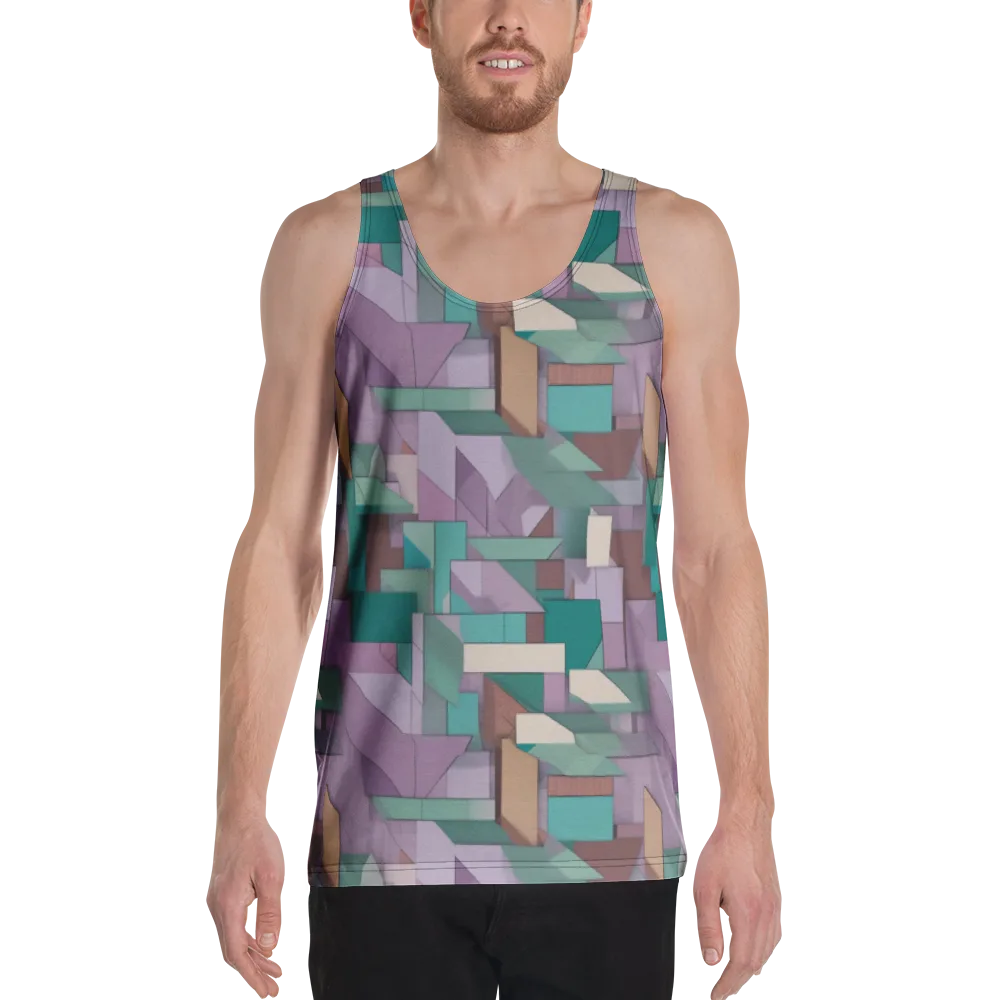 Pastel Circuit on Men's Tank Top — Front