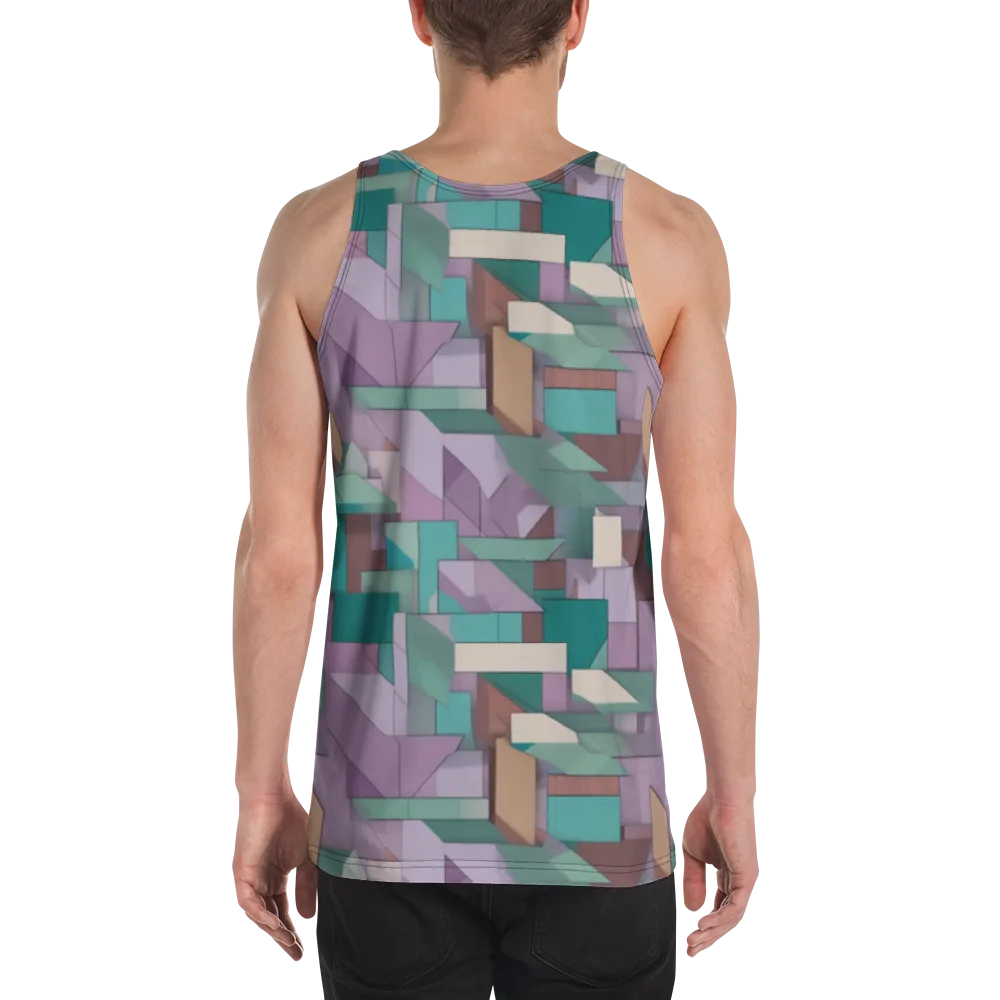Pastel Circuit on Men's Tank Top — Back