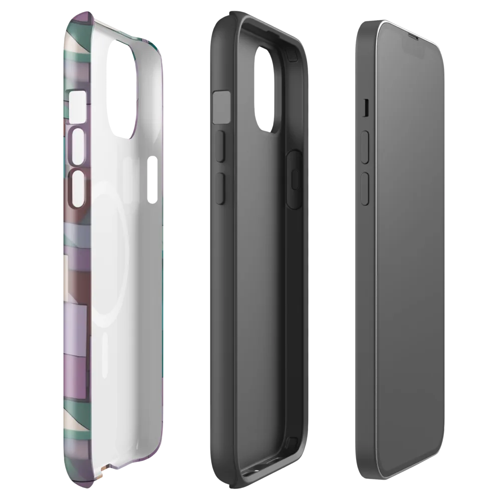 Pastel Circuit on MagSafe Tough Case for iPhone® — Front