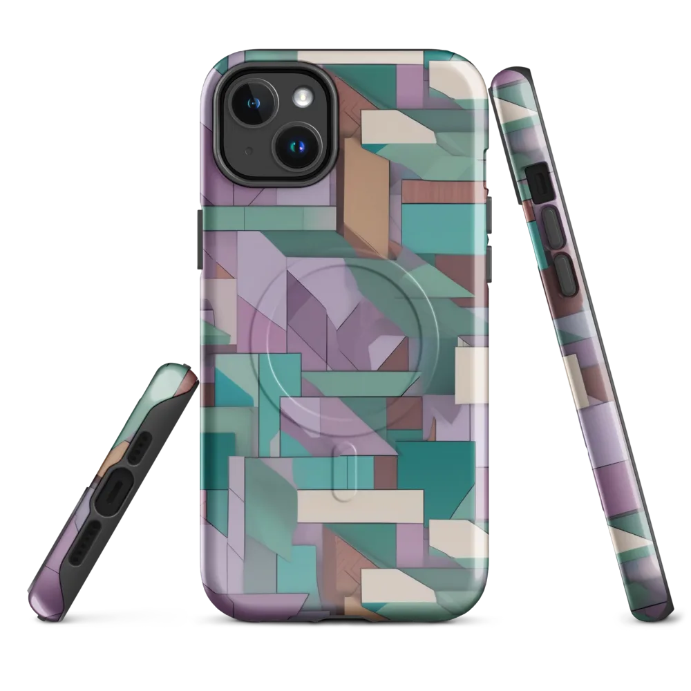 Pastel Circuit on MagSafe Tough Case for iPhone® — Front