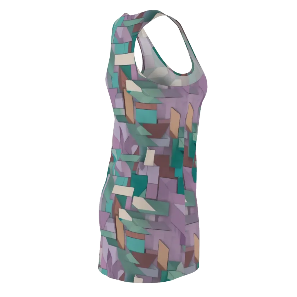 Pastel Circuit on Racerback Dress — Back Side