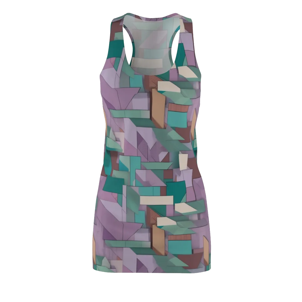 Pastel Circuit on Racerback Dress — Front