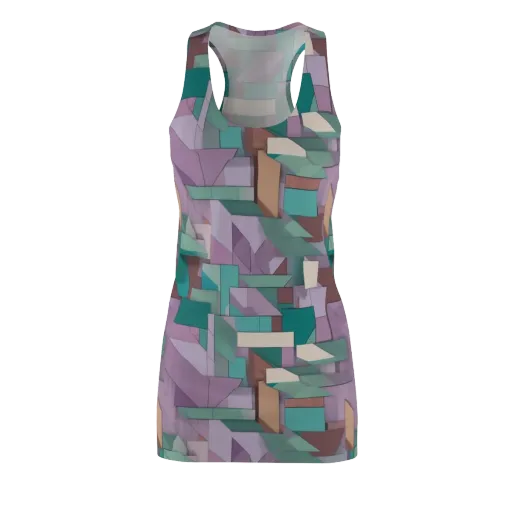 Pastel Circuit on a Racerback Dress