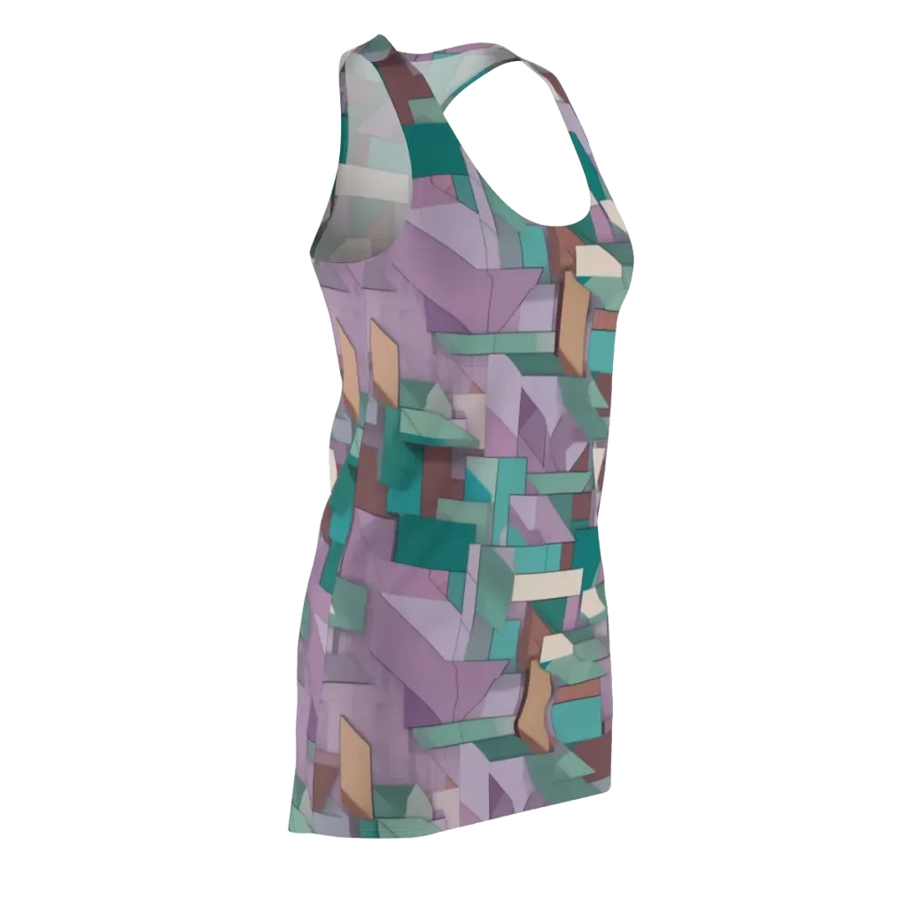 Pastel Circuit on Racerback Dress — Front Side
