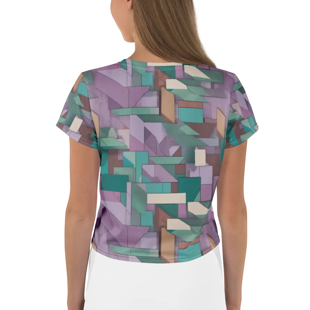 Pastel Circuit on Crop Tee — Back