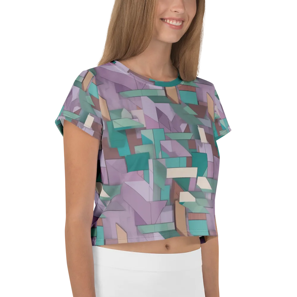 Pastel Circuit on Crop Tee — Right