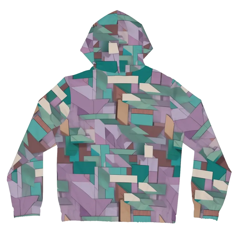 Pastel Circuit on Women's Full-Zip Hoodie — Back