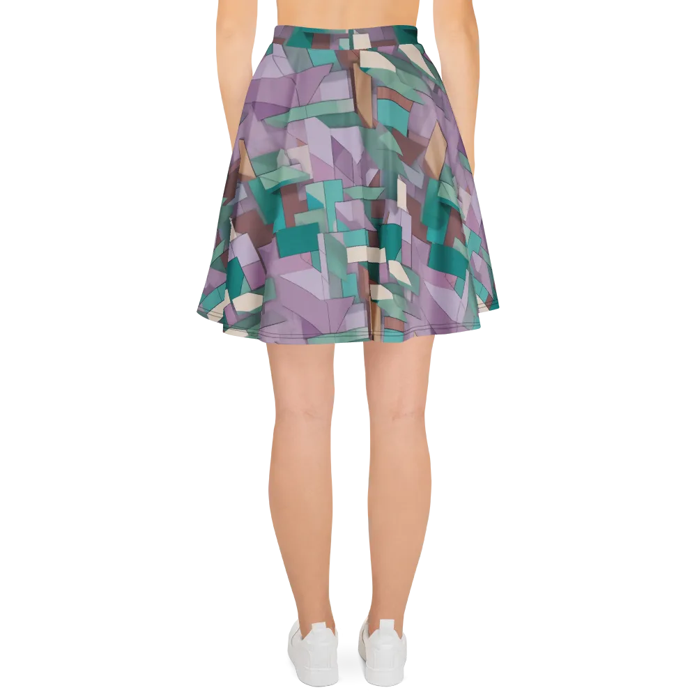 Pastel Circuit on Skater Skirt — Back
