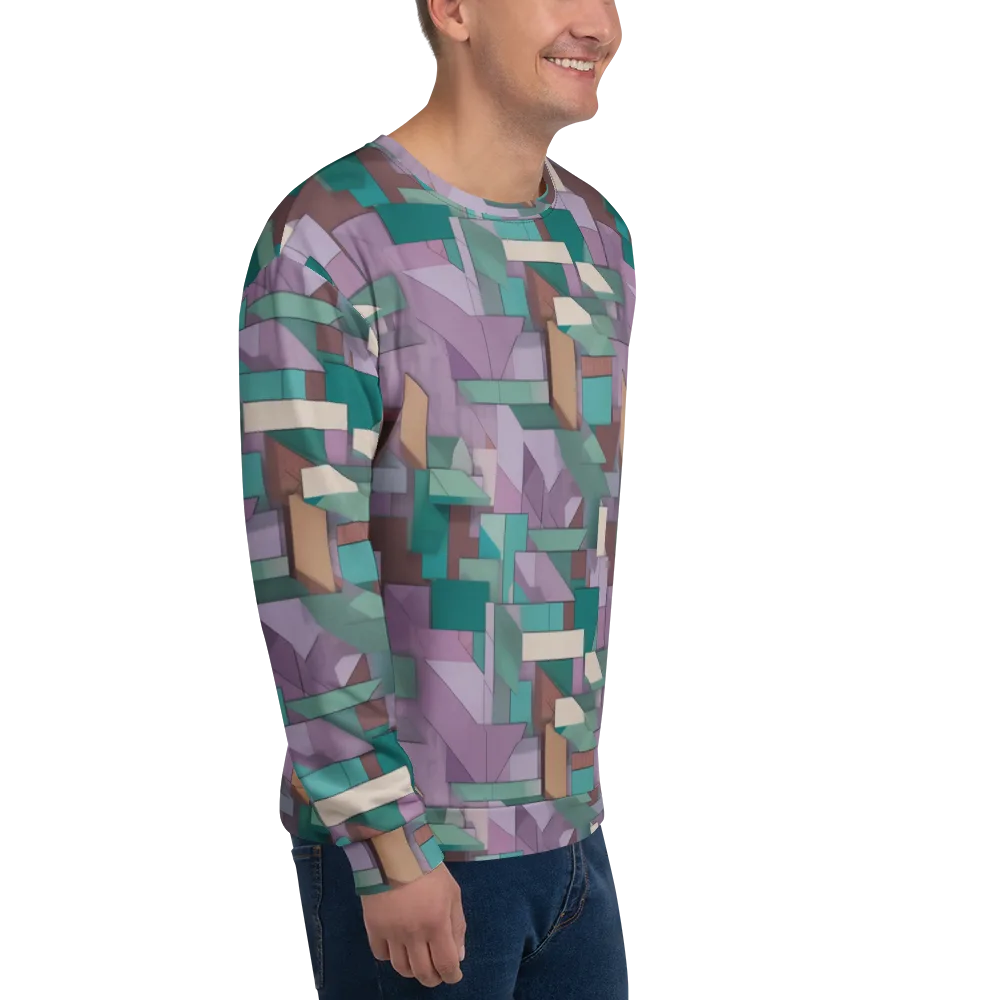 Pastel Circuit on Sweatshirt — Right Front
