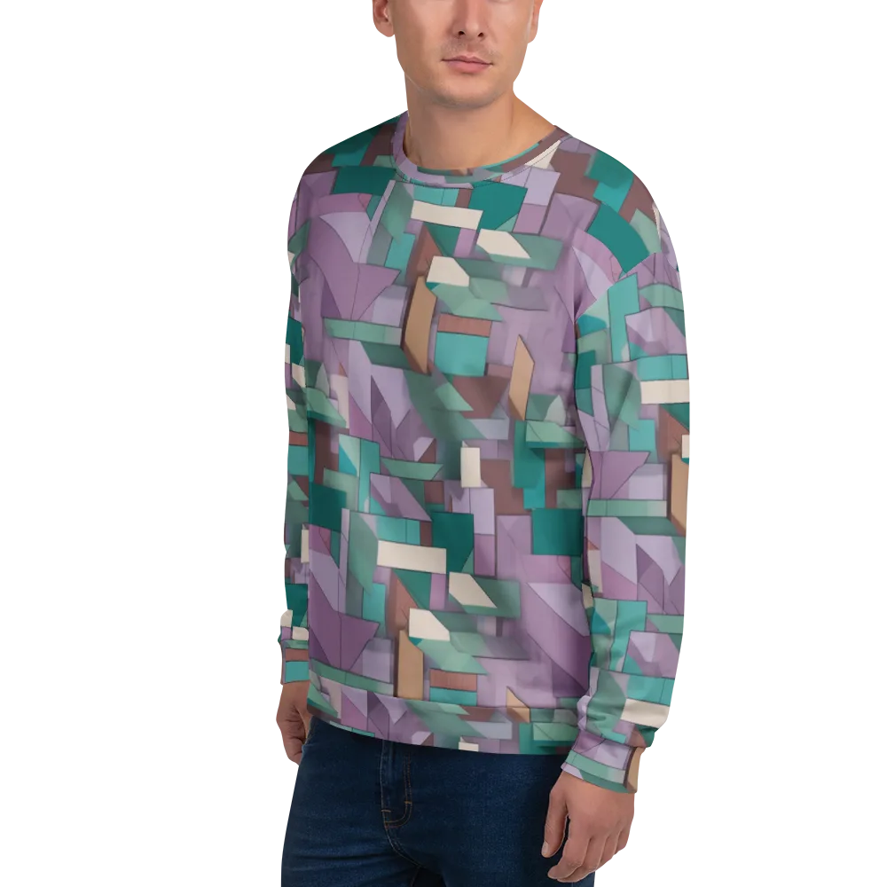 Pastel Circuit on Sweatshirt — Left Front
