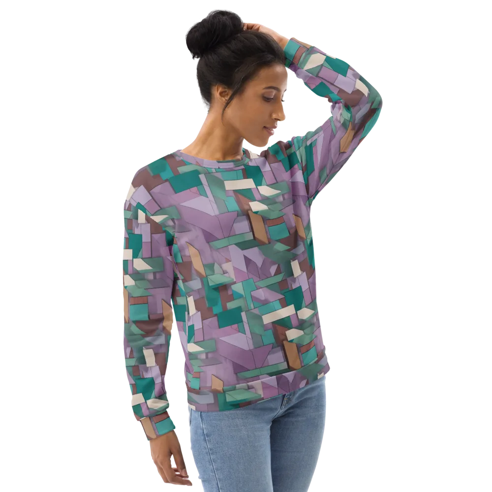 Pastel Circuit on Sweatshirt — Right Front