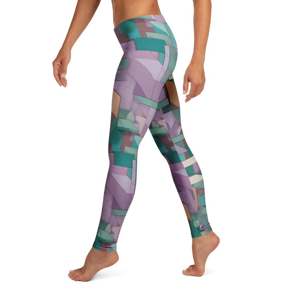 Pastel Circuit on Leggings — Left
