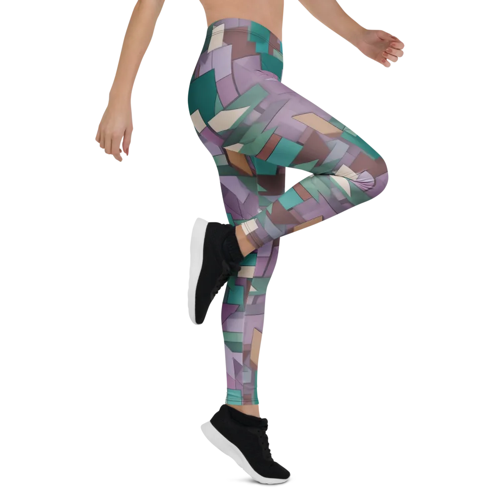 Pastel Circuit on Leggings — Right