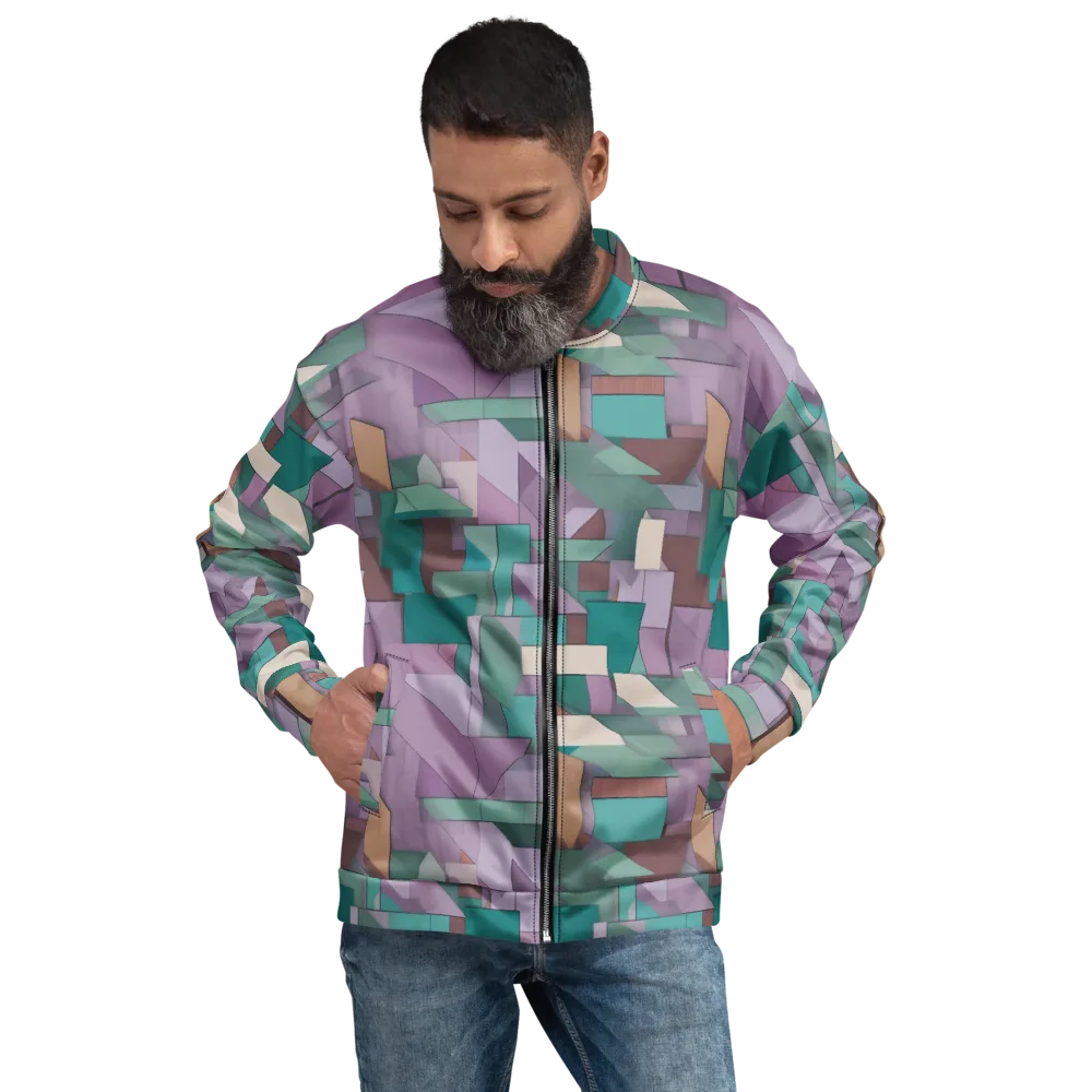 Pastel Circuit on Bomber Jacket — Front
