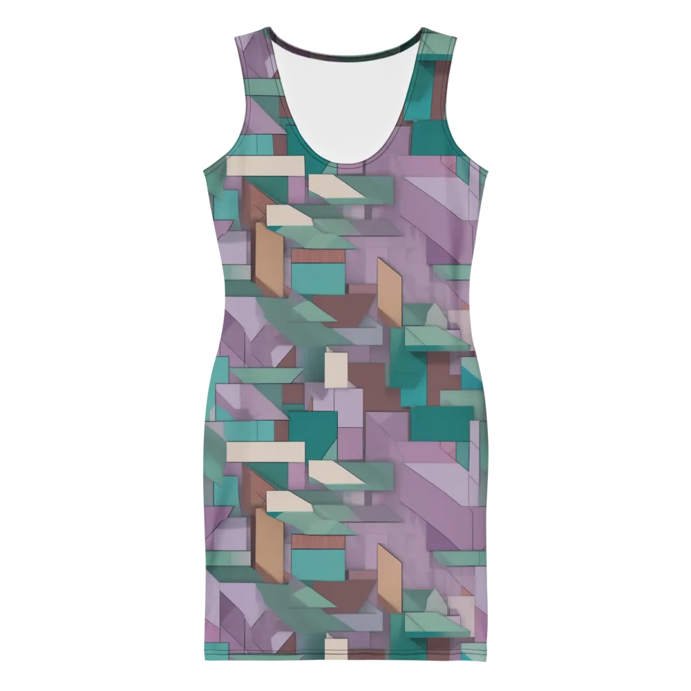 Pastel Circuit on Bodycon Dress — Front