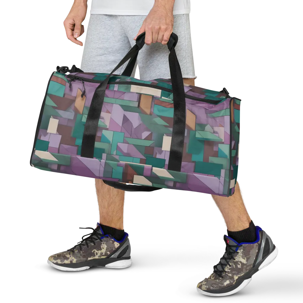 Pastel Circuit on Duffle Bag — Front
