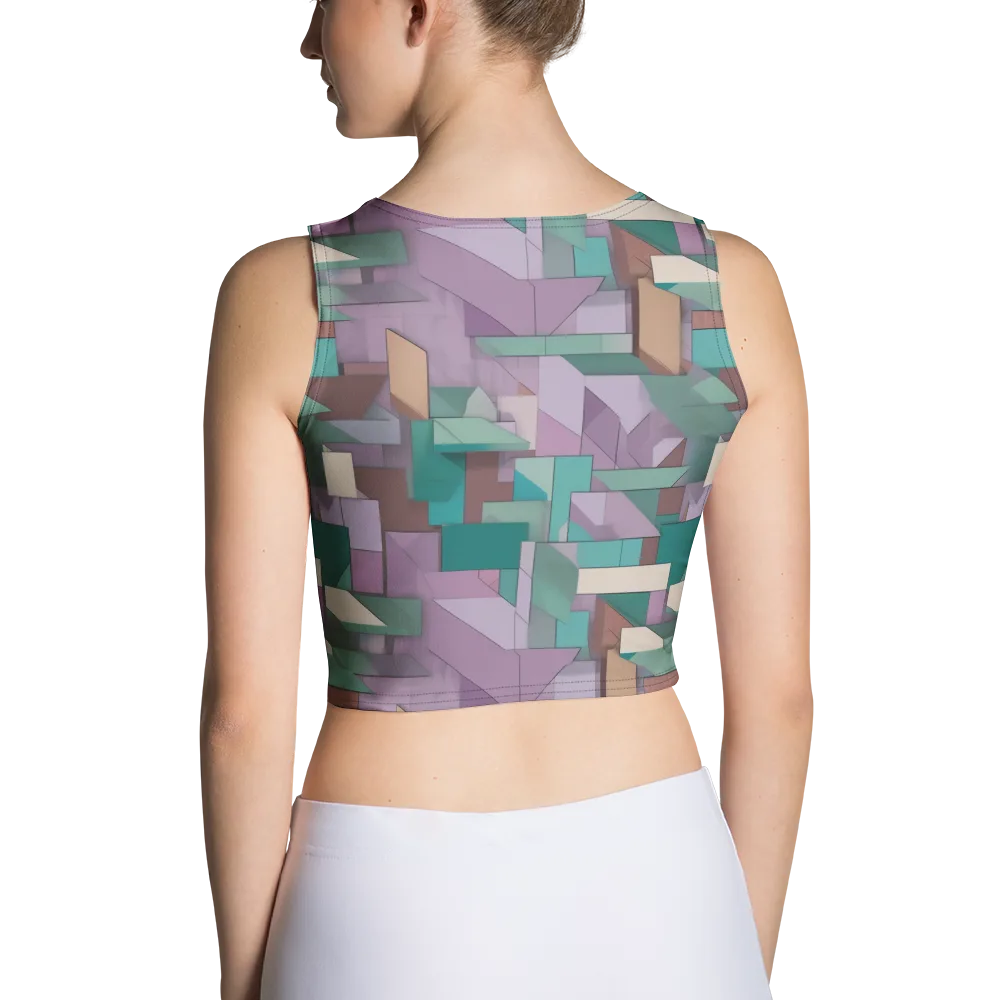 Pastel Circuit on Crop Top — Back