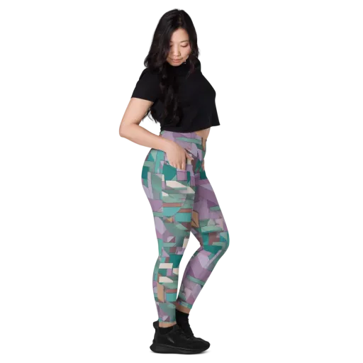 Pastel Circuit on a Leggings with Pockets