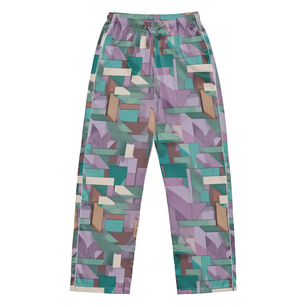 Pastel Circuit on Women's Pajama Pants — Front