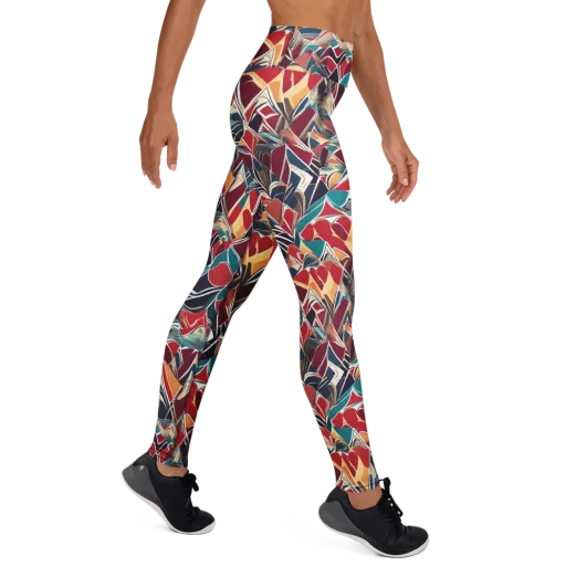 Chromatic Shardwork on a Yoga Leggings