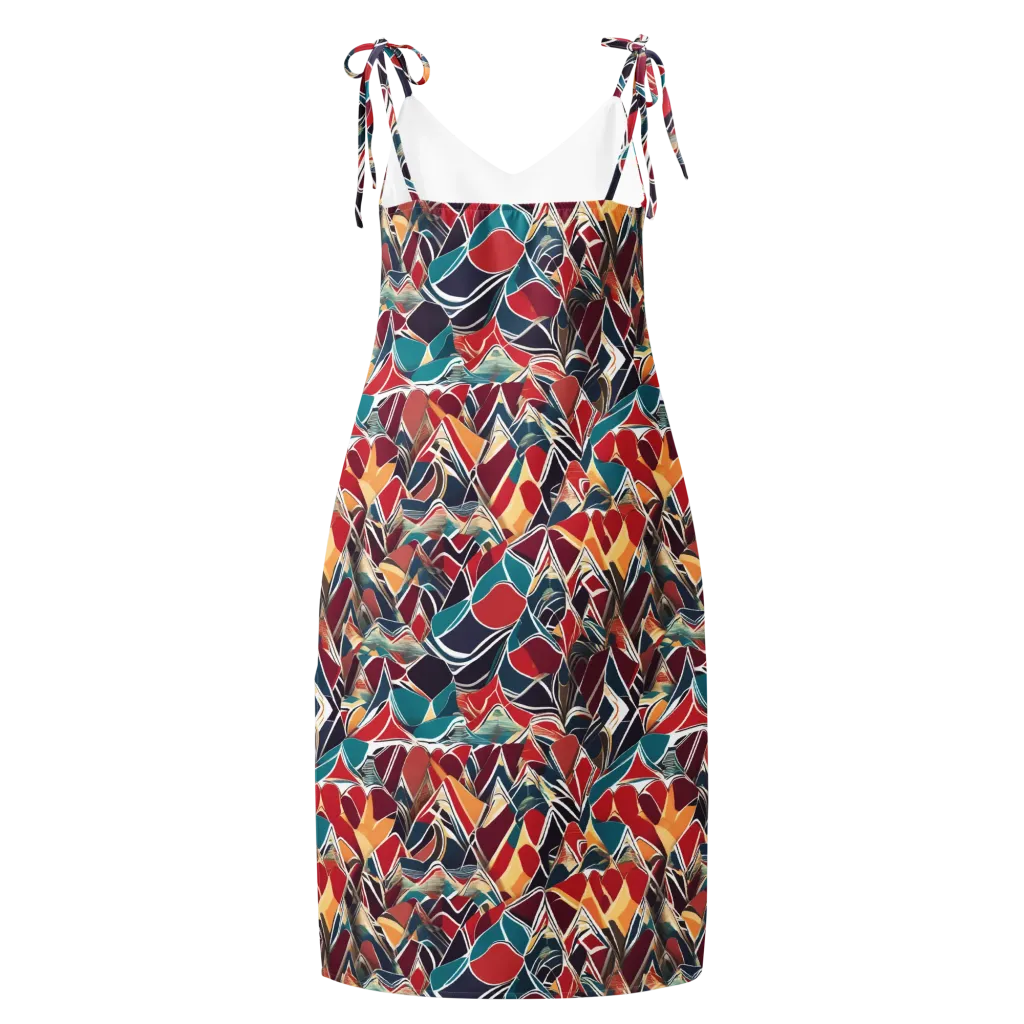 Chromatic Shardwork on Slip Dress — Back