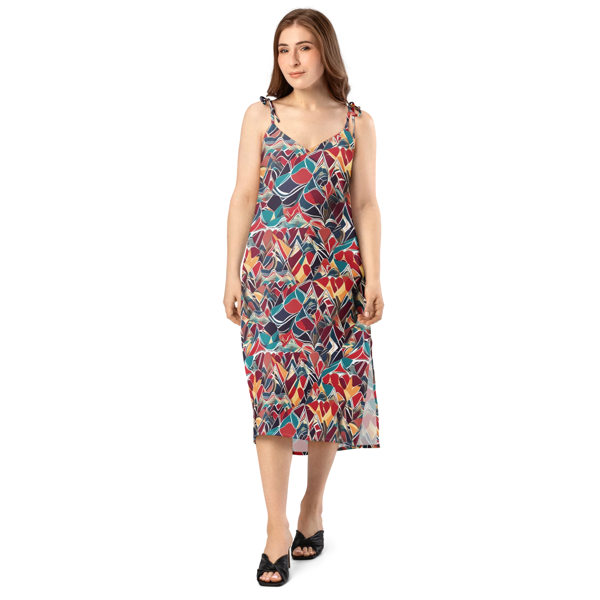 Chromatic Shardwork on Slip Dress — Front