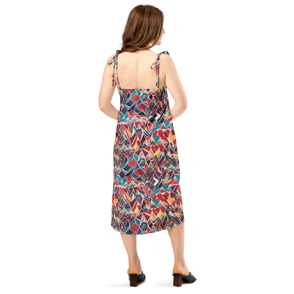 Chromatic Shardwork on Slip Dress — Back
