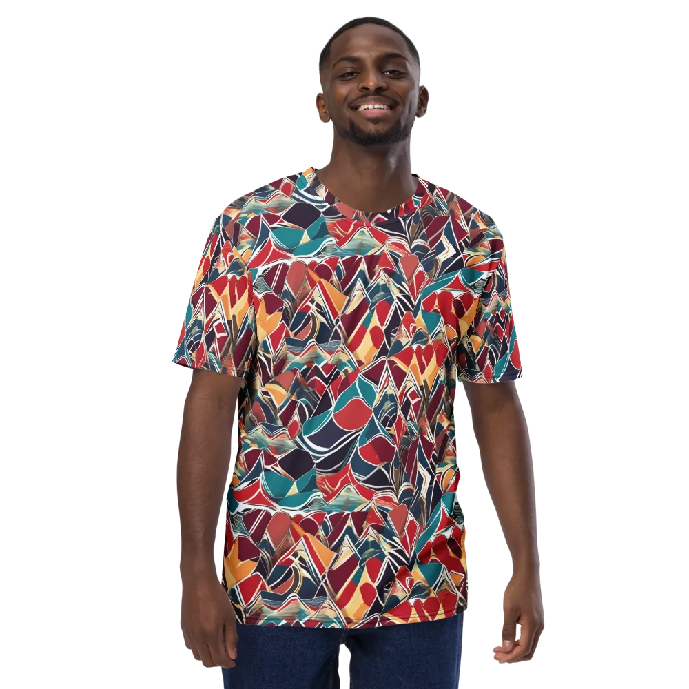 Chromatic Shardwork on Men's Crew Neck T-Shirt — Front