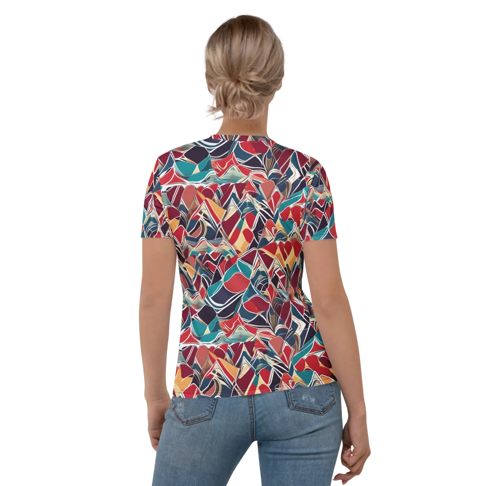 Chromatic Shardwork on Women's Crew Neck T-Shirt — Back