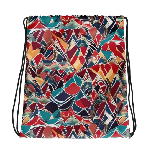 Chromatic Shardwork on a Drawstring Bag