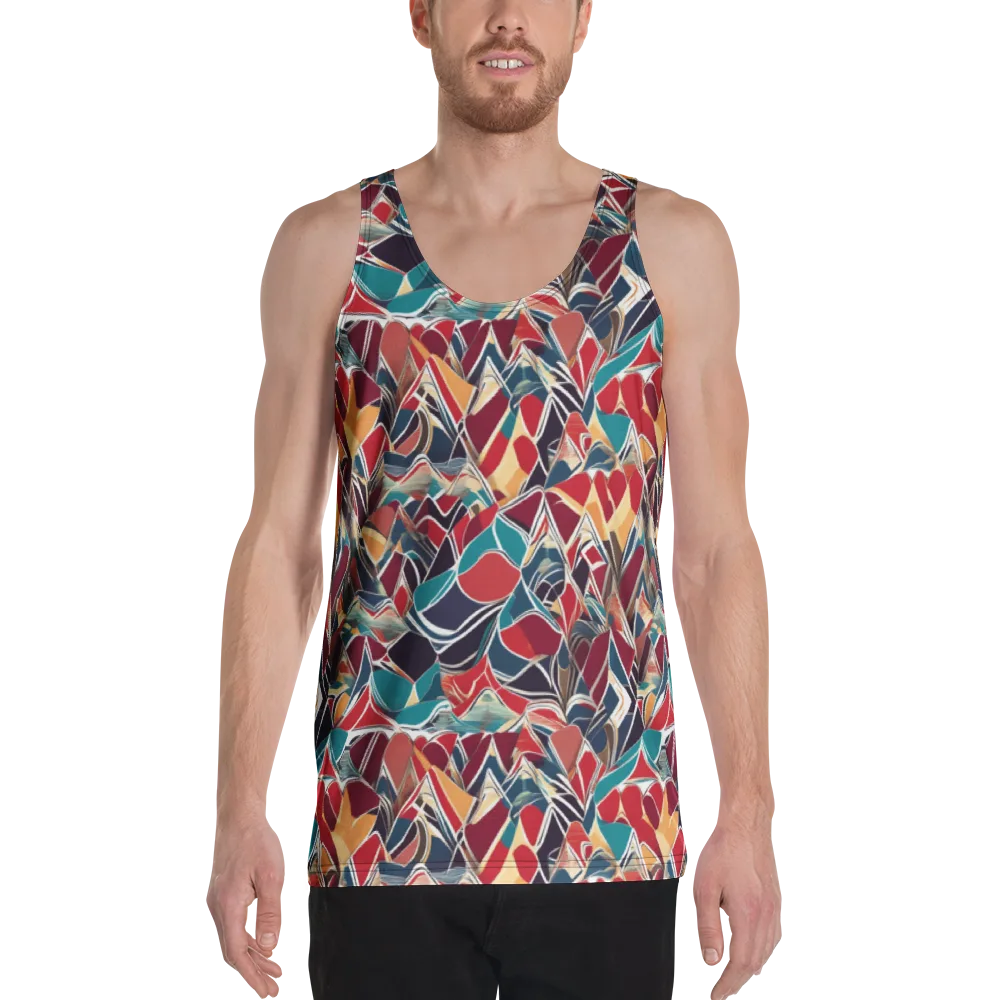 Chromatic Shardwork on Men's Tank Top — Front