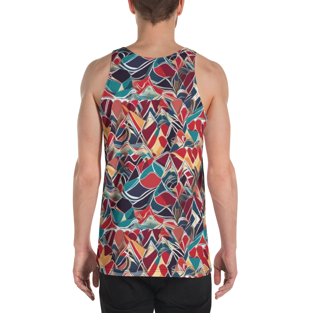 Chromatic Shardwork on Men's Tank Top — Back
