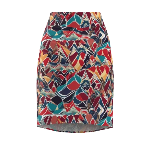 Chromatic Shardwork on a Pencil Skirt