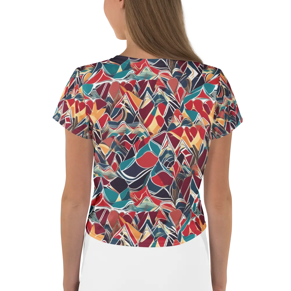 Chromatic Shardwork on Crop Tee — Back